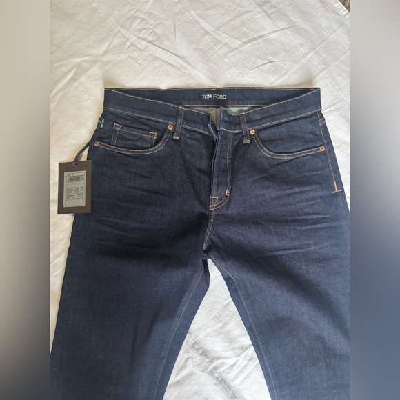 Tom Ford Slim Fit Jeans - Indigo - Picture 3 of 9